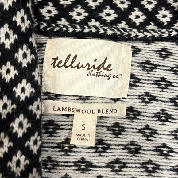 Telluride clothing company Lambswool blend open front Cardigan - Picture 4 of 5